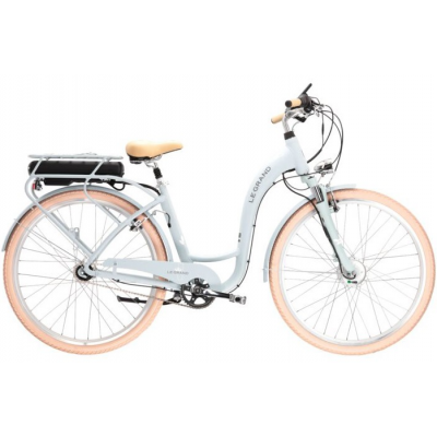 Elektrický bicykel 28" Kross Le Grand eLille 2 7-prevodový M Sivo-krémový, matný
